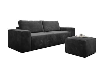 Kamli Bäddsoffa 3-sits med Förvaring - Brun - Möbler - Soffa - Bäddsoffa