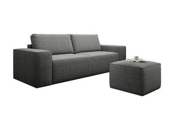 Kamli Bäddsoffa 3-sits med Förvaring - Grå - Möbler - Soffa - Bäddsoffa