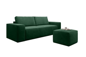Kamli Bäddsoffa 3-sits med Förvaring - Grön - Möbler - Soffa - Bäddsoffa