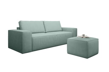 Kamli Bäddsoffa 3-sits med Förvaring - Ljusgrön - Möbler - Soffa - Bäddsoffa