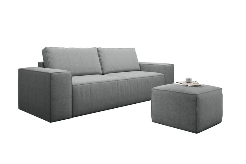 Kamli Bäddsoffa 3-sits med Förvaring - Mörkgrå - Möbler - Soffa - Bäddsoffa