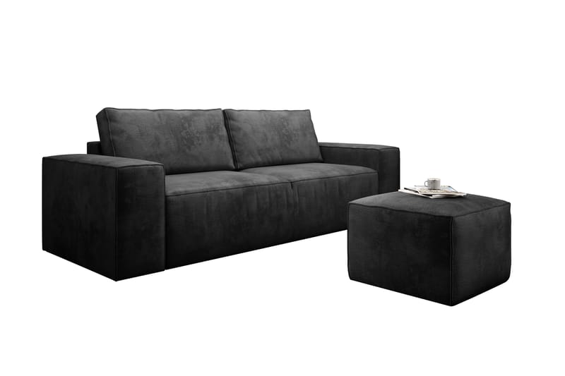 Kamli Bäddsoffa 3-sits med Förvaring - Mörkgrå - Möbler - Soffa - Bäddsoffa