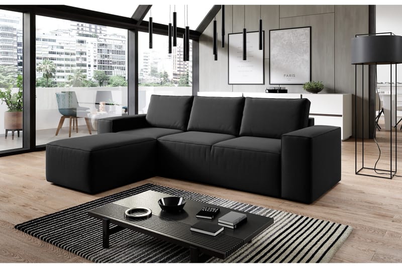 Kamli Bäddsoffa m. Divan med Förvaring - Beige - Möbler - Soffa - Bäddsoffa