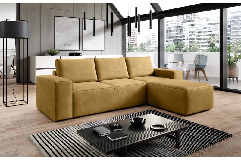 Kamli Bäddsoffa m. Divan med Förvaring - Brun - Möbler - Soffa - Bäddsoffa