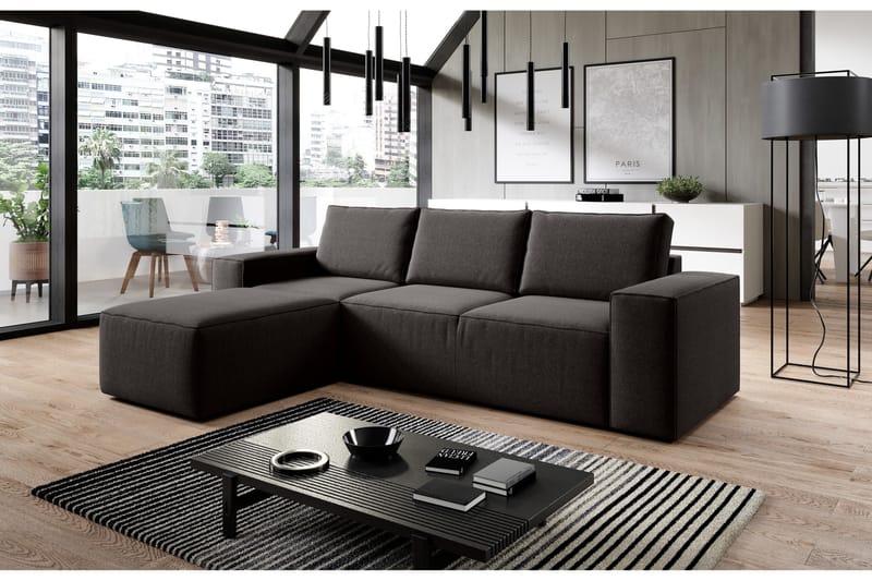 Kamli Bäddsoffa m. Divan med Förvaring - Brun - Möbler - Soffa - Bäddsoffa