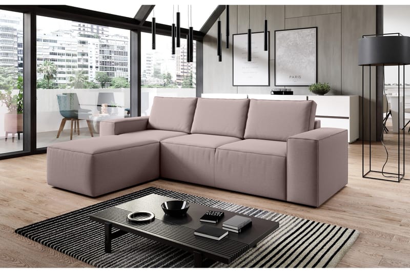 Kamli Bäddsoffa m. Divan med Förvaring - Grå - Möbler - Soffa - Bäddsoffa