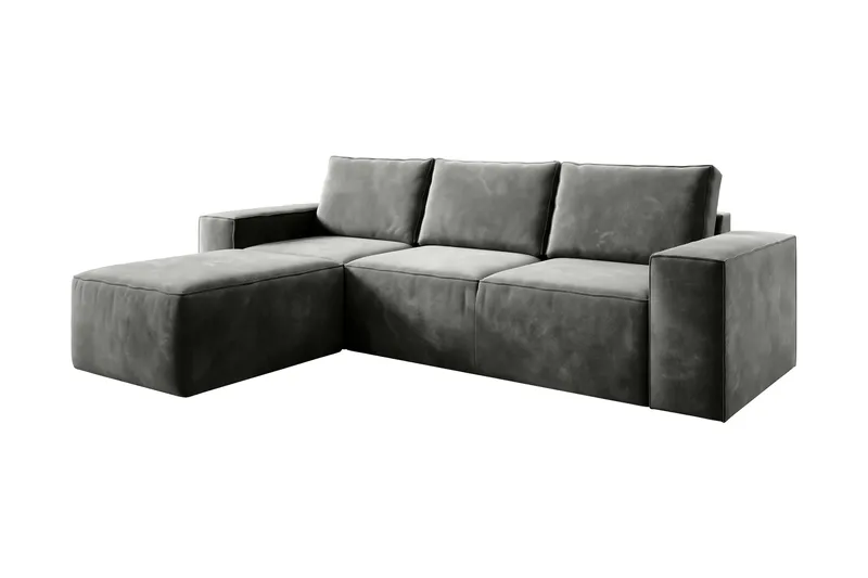 Kamli Bäddsoffa m. Divan med Förvaring - Grå - Möbler - Soffa - Bäddsoffa