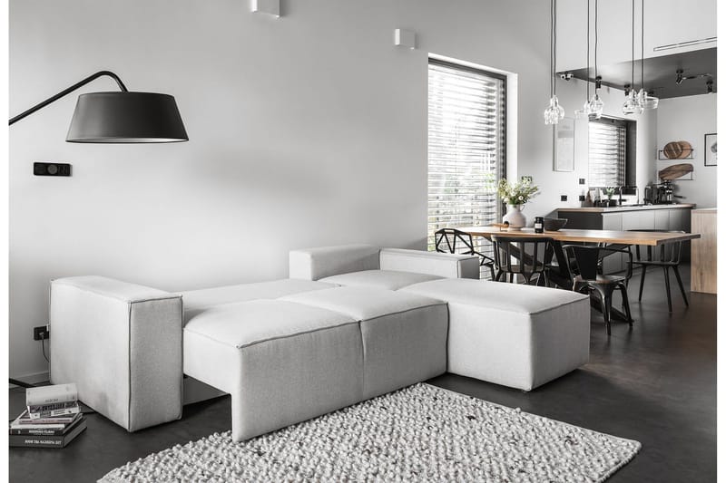 Kamli Bäddsoffa m. Divan med Förvaring - Grå - Möbler - Soffa - Bäddsoffa