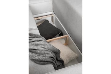 Kamli Bäddsoffa m. Divan med Förvaring - Ljusgrå - Möbler - Soffa - Bäddsoffa