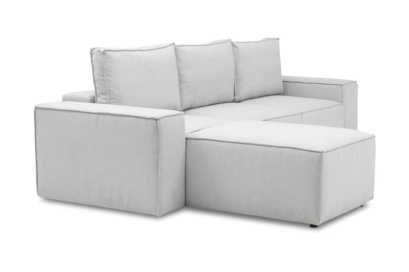 Kamli Bäddsoffa m. Divan med Förvaring - Ljusgrå - Möbler - Soffa - Bäddsoffa