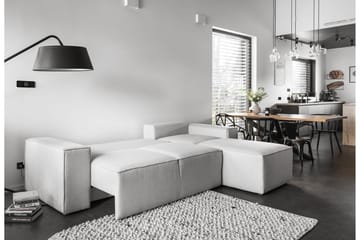 Kamli Bäddsoffa m. Divan med Förvaring - Ljusgrå - Möbler - Soffa - Bäddsoffa
