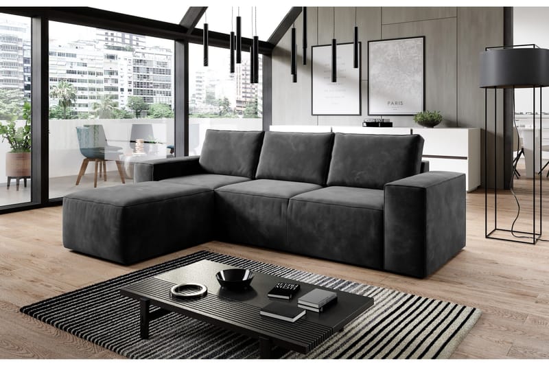 Kamli Bäddsoffa m. Divan med Förvaring - Ljusgrön - Möbler - Soffa - Bäddsoffa