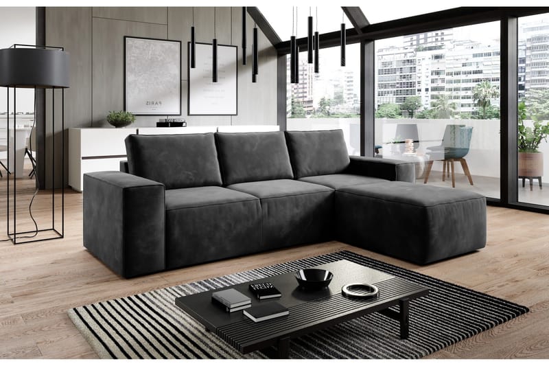 Kamli Bäddsoffa m. Divan med Förvaring - Ljusgrön - Möbler - Soffa - Bäddsoffa