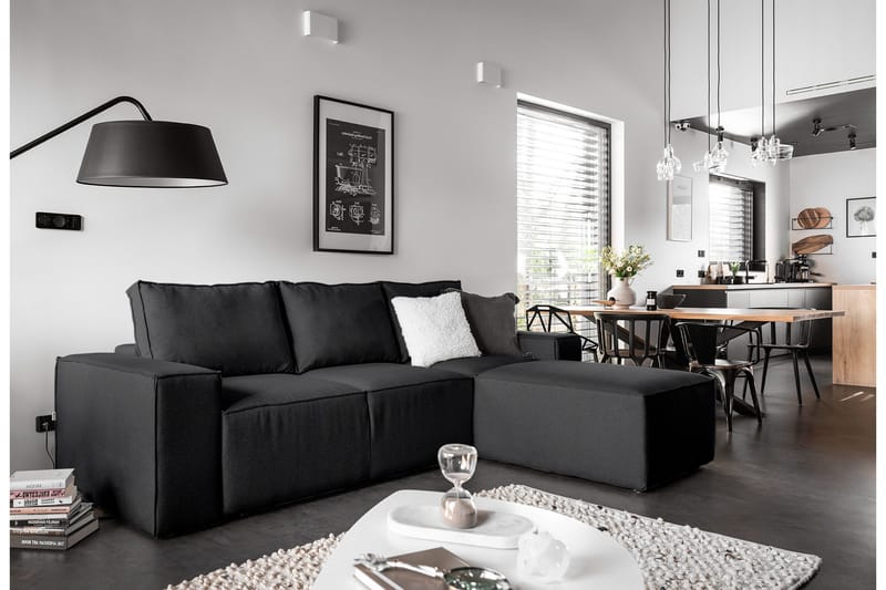 Kamli Bäddsoffa m. Divan med Förvaring - Mörkgrå - Möbler - Soffa - Bäddsoffa