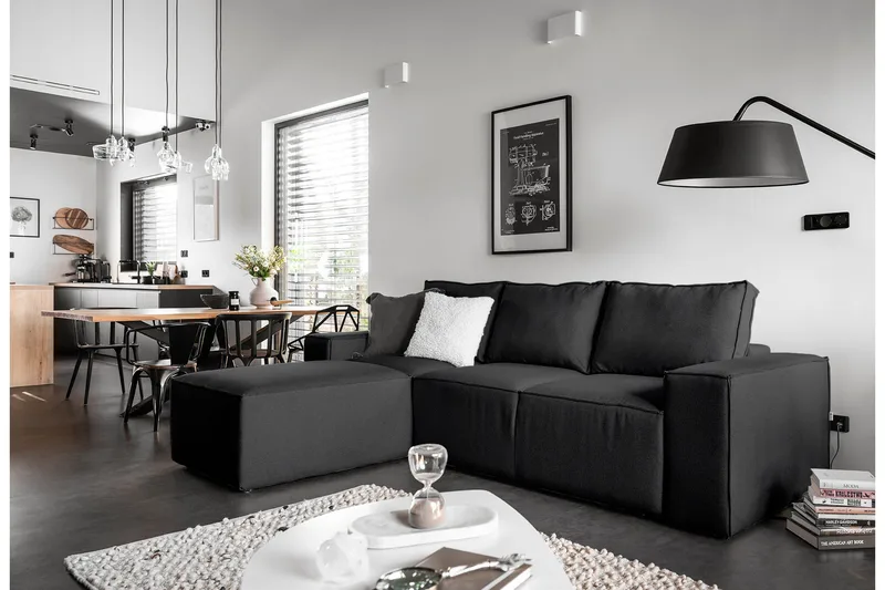 Kamli Bäddsoffa m. Divan med Förvaring - Mörkgrå - Möbler - Soffa - Bäddsoffa