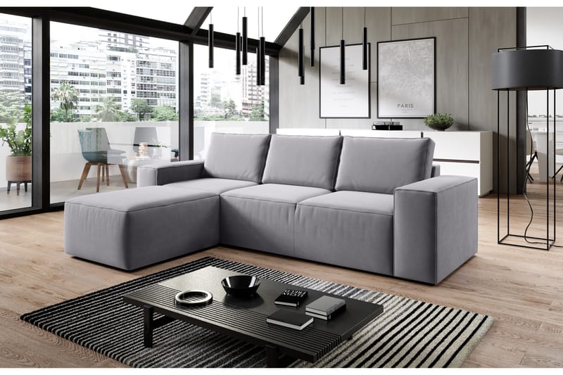 Kamli Bäddsoffa m. Divan med Förvaring - Mörkgrå - Möbler - Soffa - Bäddsoffa