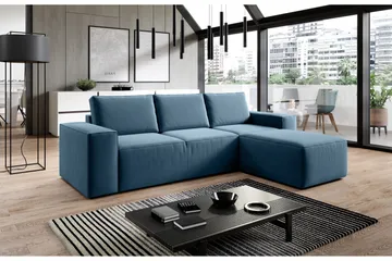 Kamli Bäddsoffa m. Divan med Förvaring - Turkos - Möbler - Soffa - Bäddsoffa
