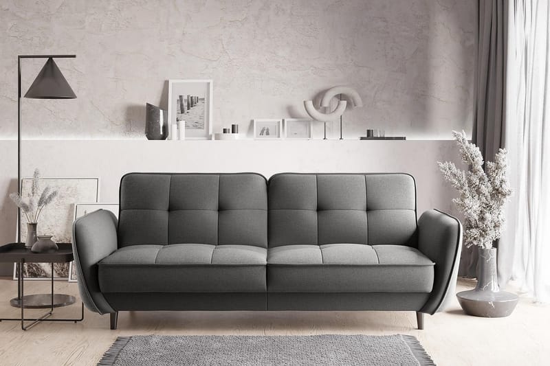 Katsuya Bäddsoffa 3-sits - Grå - Möbler - Soffa - Bäddsoffa