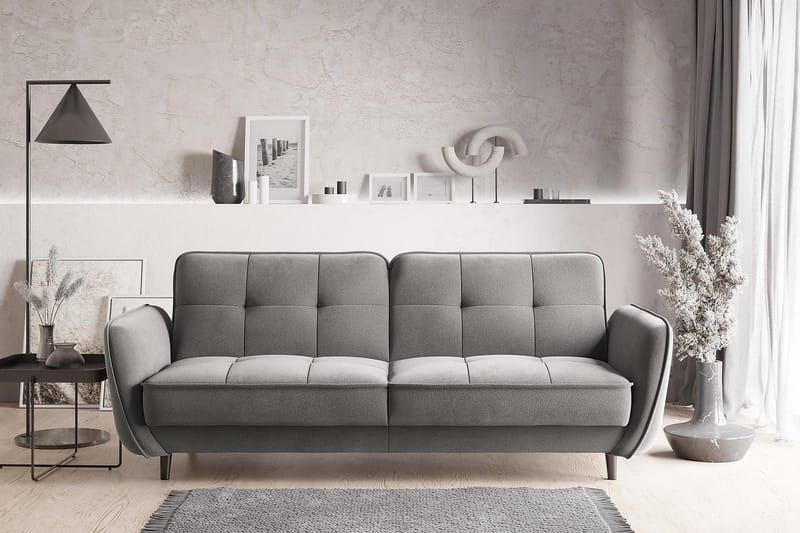 Katsuya Bäddsoffa 3-sits - Grå - Möbler - Soffa - Bäddsoffa