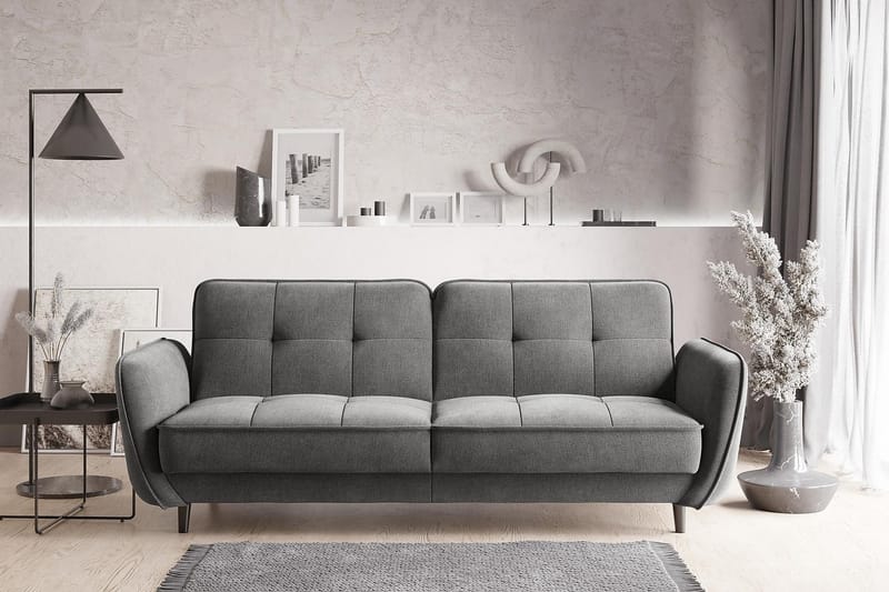 Katsuya Bäddsoffa 3-sits - Grå - Möbler - Soffa - Bäddsoffa