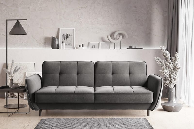 Katsuya Bäddsoffa 3-sits - Grå - Möbler - Soffa - Bäddsoffa