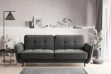 Katsuya Bäddsoffa 3-sits - Grå - Möbler - Soffa - Bäddsoffa