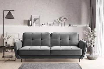 Katsuya Bäddsoffa 3-sits - Grå - Möbler - Soffa - Bäddsoffa