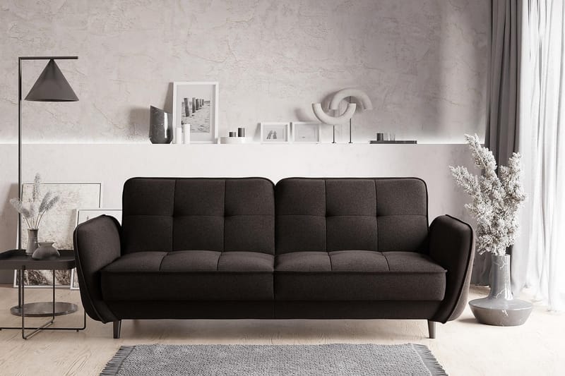 Katsuya Bäddsoffa 3-sits - Mörkbrun - Möbler - Soffa - Bäddsoffa