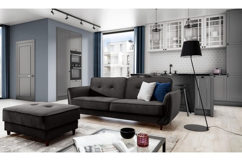 Katsuya Bäddsoffa 3-sits - Mörkbrun - Möbler - Soffa - Bäddsoffa