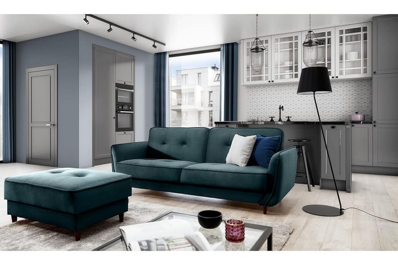 Katsuya Bäddsoffa 3-sits - Mörkgrön - Möbler - Soffa - Bäddsoffa