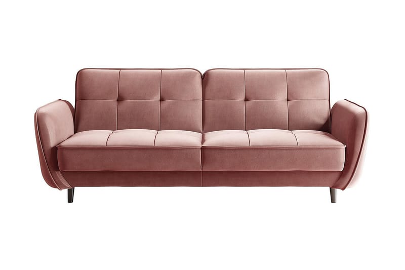 Katsuya Bäddsoffa 3-sits - Rosa - Bäddsoffa - Bäddsoffa 3 sits