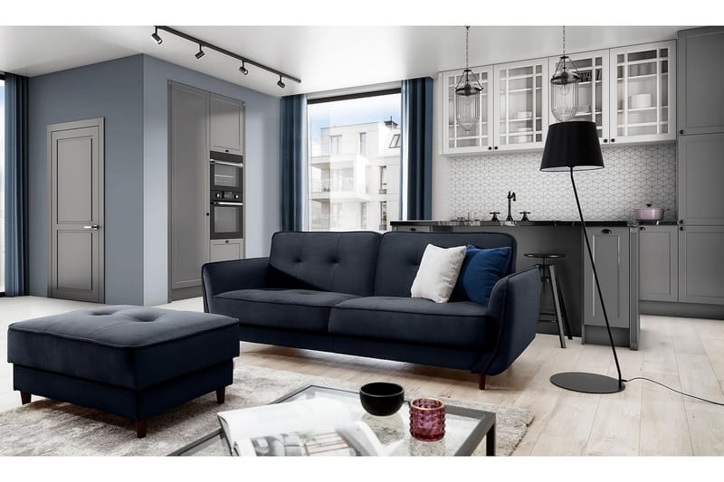 Katsuya Bäddsoffa 3-sits - Svart - Möbler - Soffa - Bäddsoffa