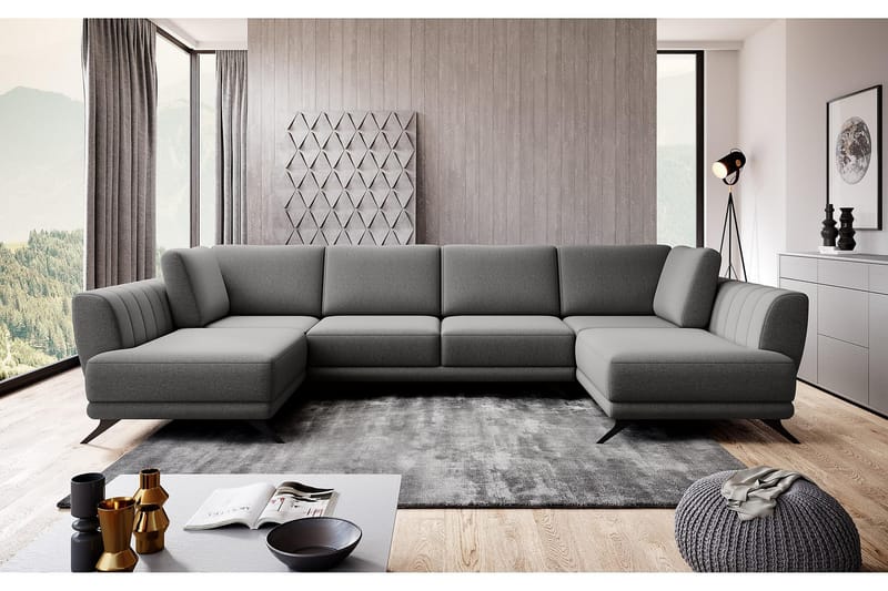 Katun Bäddsoffa Dubbelschäslong - Grå - Möbler - Soffa - Bäddsoffa