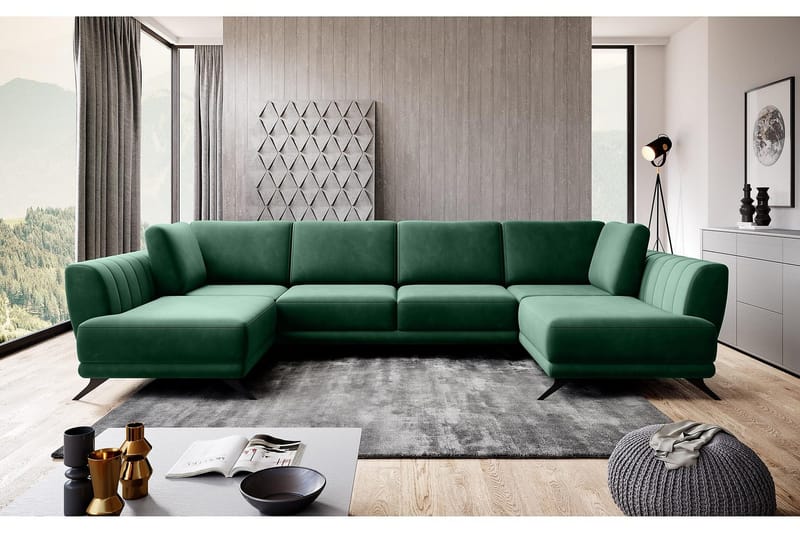 Katun Bäddsoffa Dubbelschäslong - Grön - Möbler - Soffa - Bäddsoffa