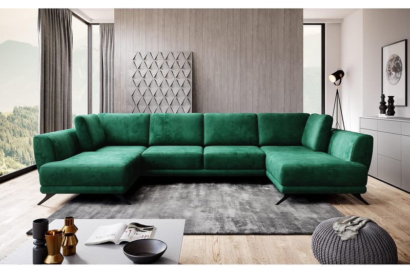 Katun Bäddsoffa Dubbelschäslong - Grön - Möbler - Soffa - Bäddsoffa