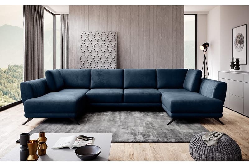 Katun Bäddsoffa Dubbelschäslong - Mörkblå - Möbler - Soffa - Bäddsoffa