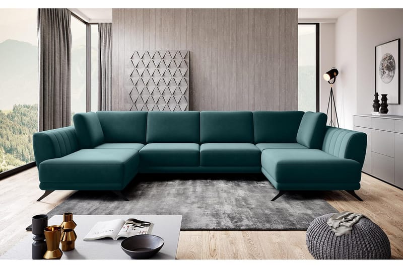 Katun Bäddsoffa Dubbelschäslong - Mörkgrön - Möbler - Soffa - Bäddsoffa