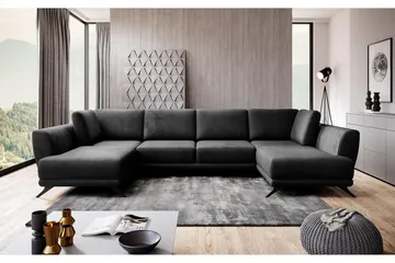 Katun Bäddsoffa Dubbelschäslong - Svart - Möbler - Soffa - Bäddsoffa