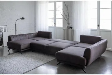 Katun Bäddsoffa Dubbelschäslong - Vit/Ljusgrå - Möbler - Soffa - Bäddsoffa