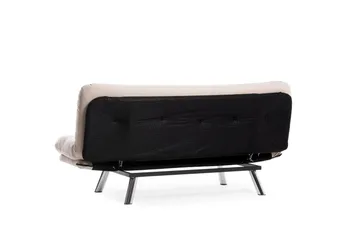 Kingaroy Längsbäddad Bäddsoffa 100x175 cm i Linne - Krämbeige - Möbler - Soffa - Bäddsoffa