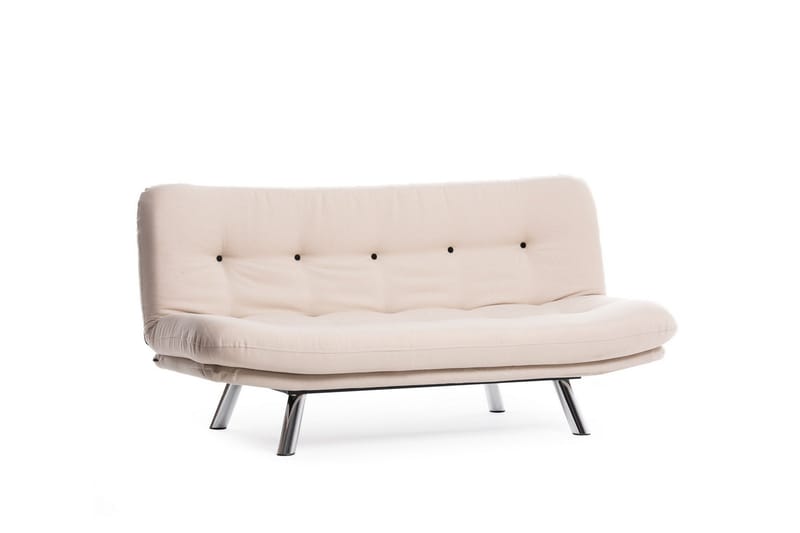 Kingaroy Längsbäddad Bäddsoffa 100x175 cm i Linne - Krämbeige - Möbler - Soffa - Bäddsoffa