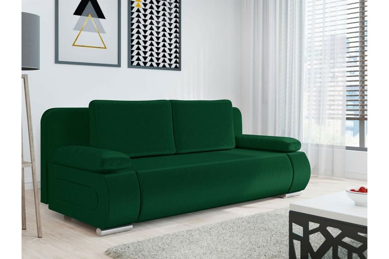 Kintore 2-sits Bäddsoffa Dark green - Möbler - Soffa - Bäddsoffa
