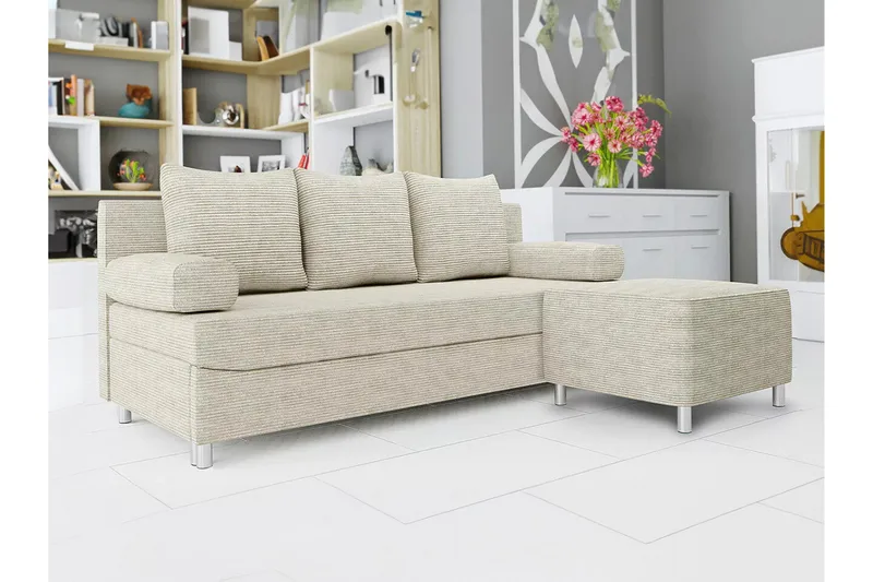 Kintore 2-sits Bäddsoffa NO_BRAND beige - Möbler - Soffa - Bäddsoffa
