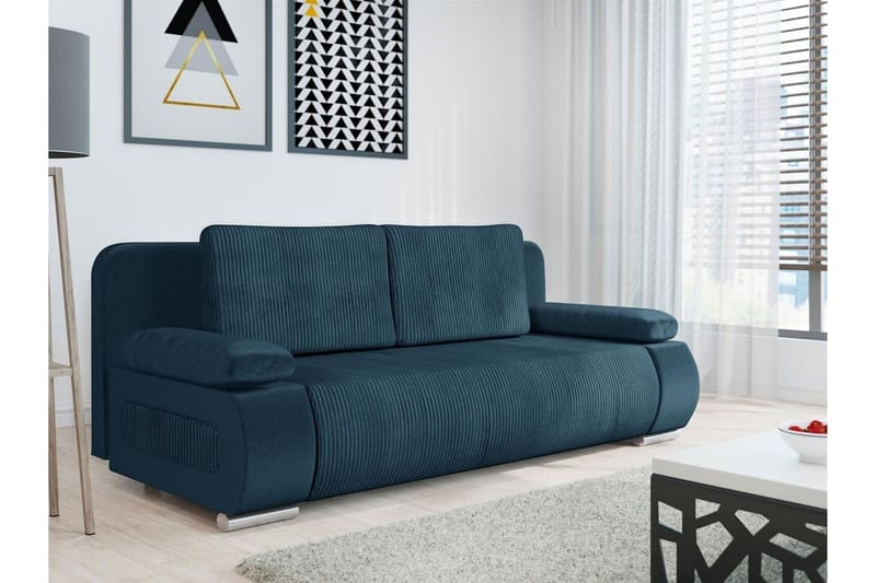 Kintore 2-sits Bäddsoffa NO_BRAND blue - Möbler - Soffa - Bäddsoffa