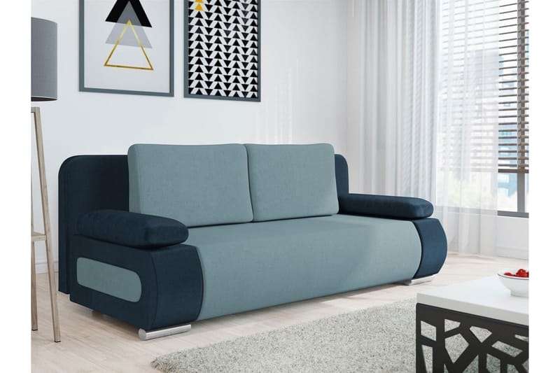 Kintore 2-sits Bäddsoffa NO_BRAND Blue/Green - Möbler - Soffa - Bäddsoffa