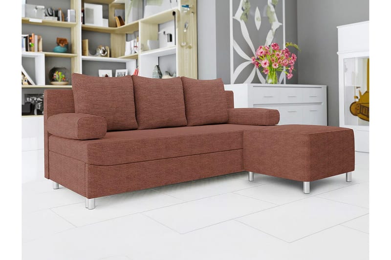 Kintore 2-sits Bäddsoffa NO_BRAND Brown - Möbler - Soffa - Bäddsoffa
