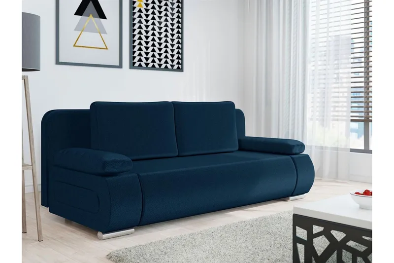 Kintore 2-sits Bäddsoffa NO_BRAND Dark blue - Möbler - Soffa - Bäddsoffa