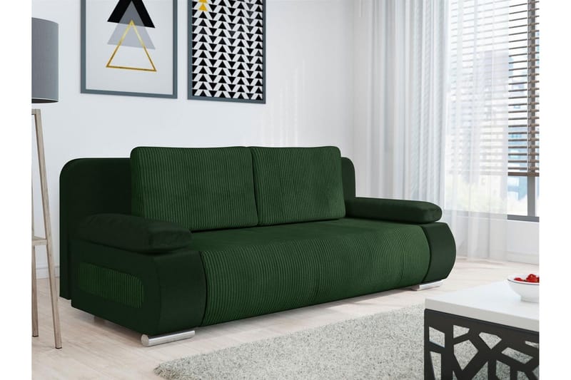Kintore 2-sits Bäddsoffa NO_BRAND Green - Möbler - Soffa - Bäddsoffa