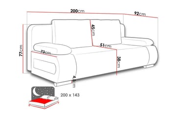 Kintore 2-sits Bäddsoffa - Möbler - Soffa - Bäddsoffa