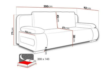 Kintore 2-sits Bäddsoffa - Möbler - Soffa - Bäddsoffa